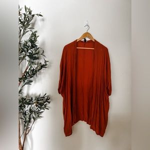 Orange Kimono Coverup